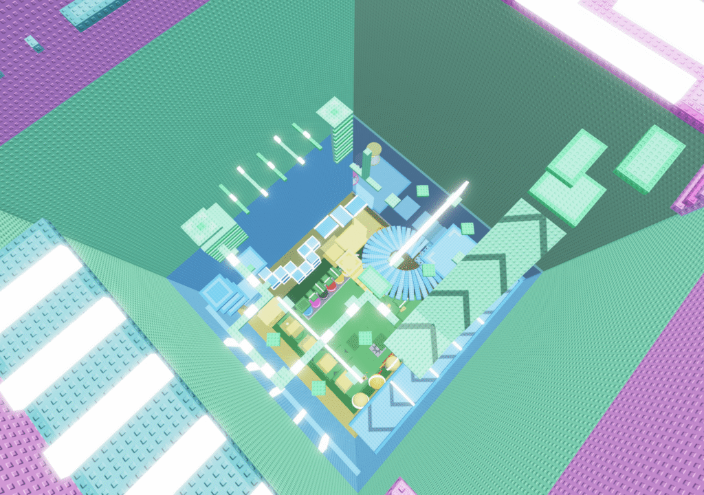 obstacle course from my game disaster slap tower
